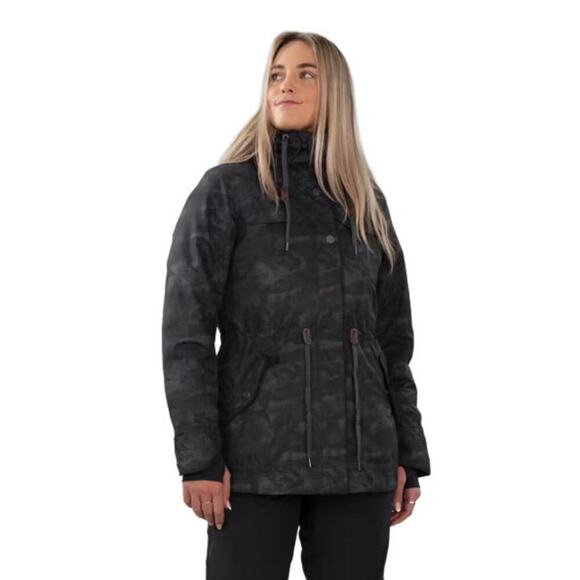 Obermeyer Celestia Ski Snowboard Jacket Black Night Size 8 - Picture 1 of 16